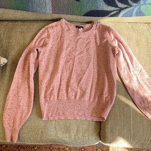 Buffalo Pink Sweater with black specs!